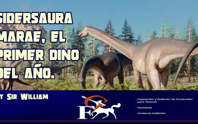 SIDERSAURA MARAE, EL PRIMER DINO DEL AÑO.
